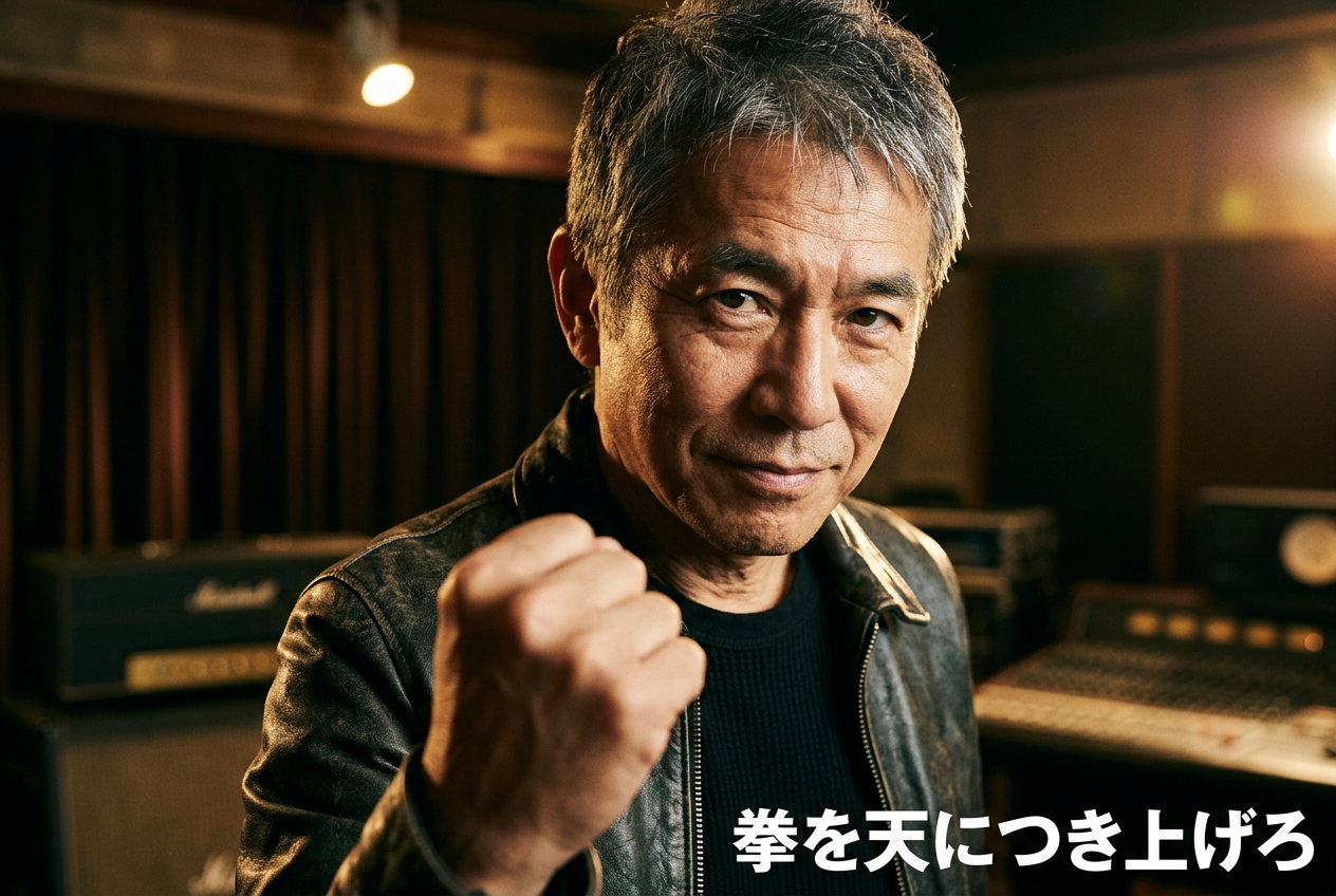 奥田民生｢拳を天につき上げろ｣