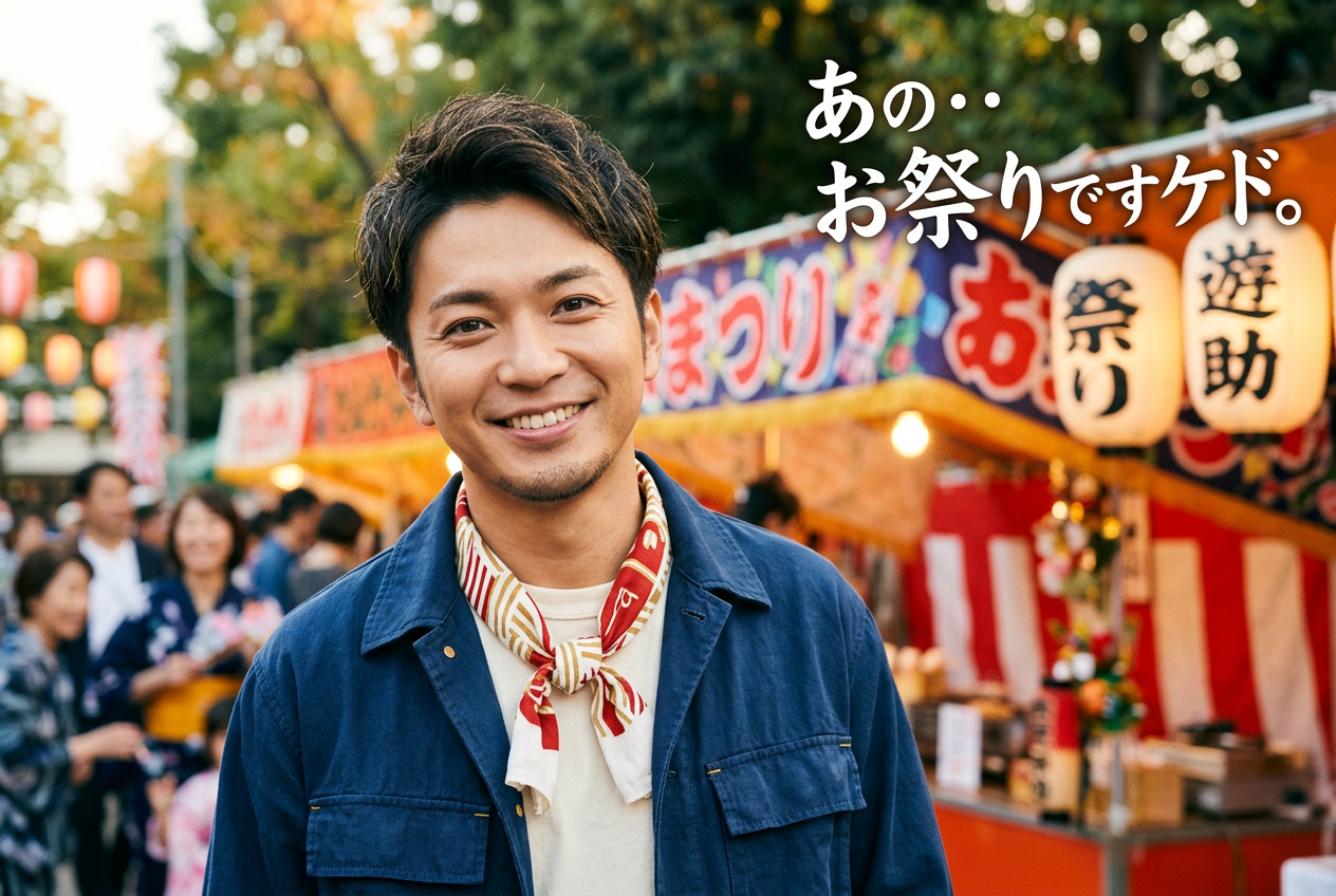 遊助｢あの・・お祭りですケド。｣
